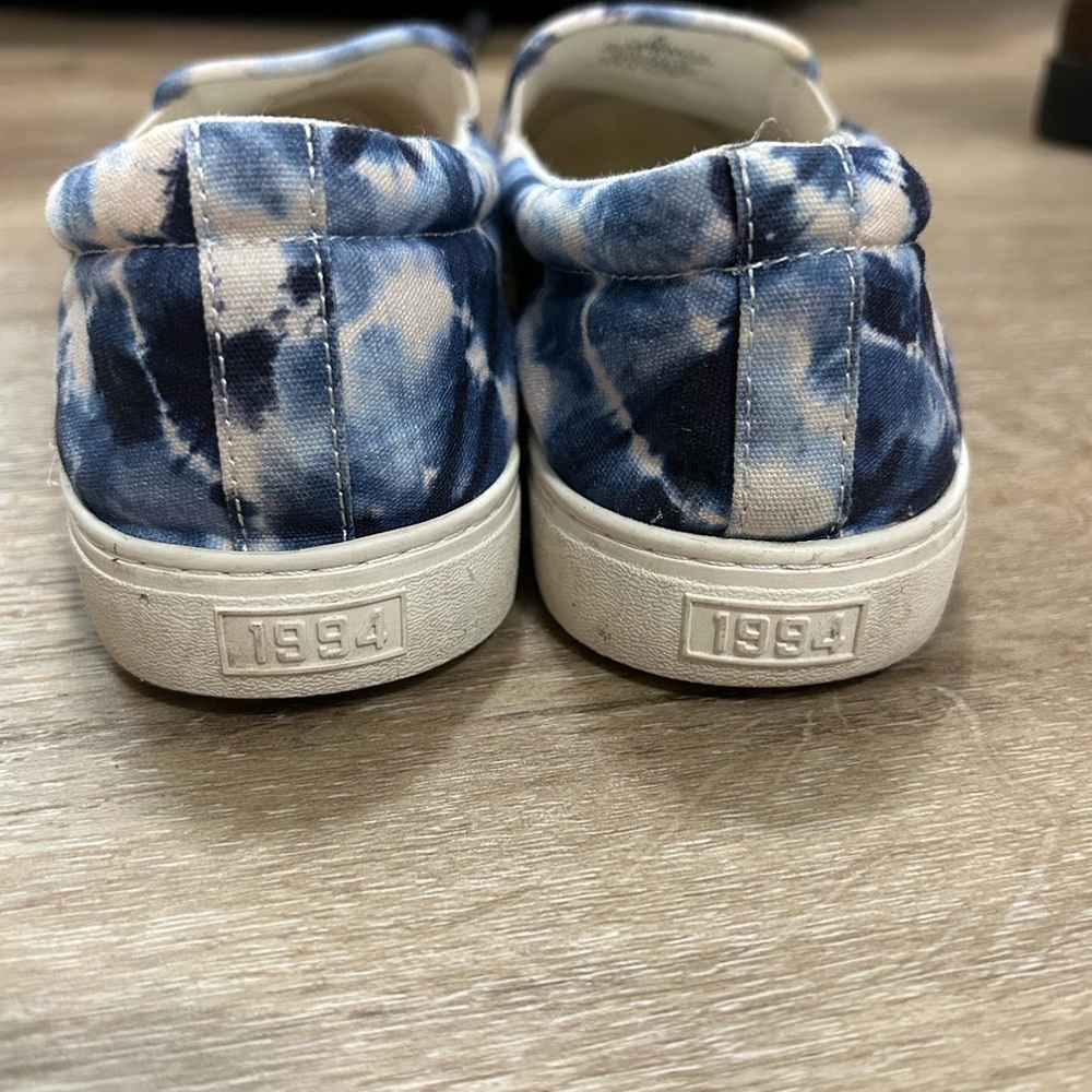 Blue Tie-Dye Slip-On Sneakers - Picture 4 of 6